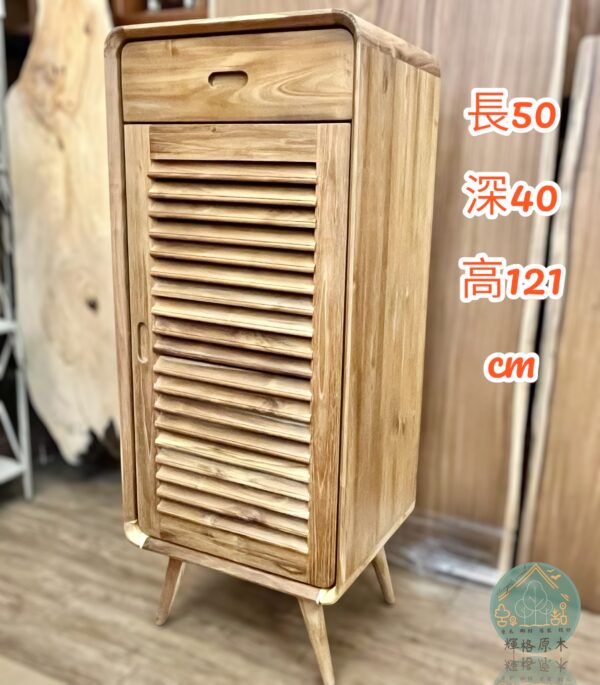 實木柚木櫃/實木斗櫃/收納櫃/分類櫃/儲櫃/百葉櫃/柚木100%：圖片 2