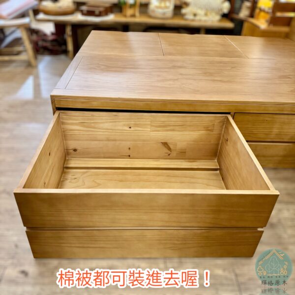 全實木加高收納床底：圖片 7