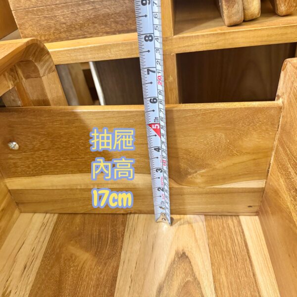 實木柚木櫃/實木斗櫃/收納櫃/分類櫃/儲櫃/玻璃櫃/柚木100% (台灣現貨)：圖片 5